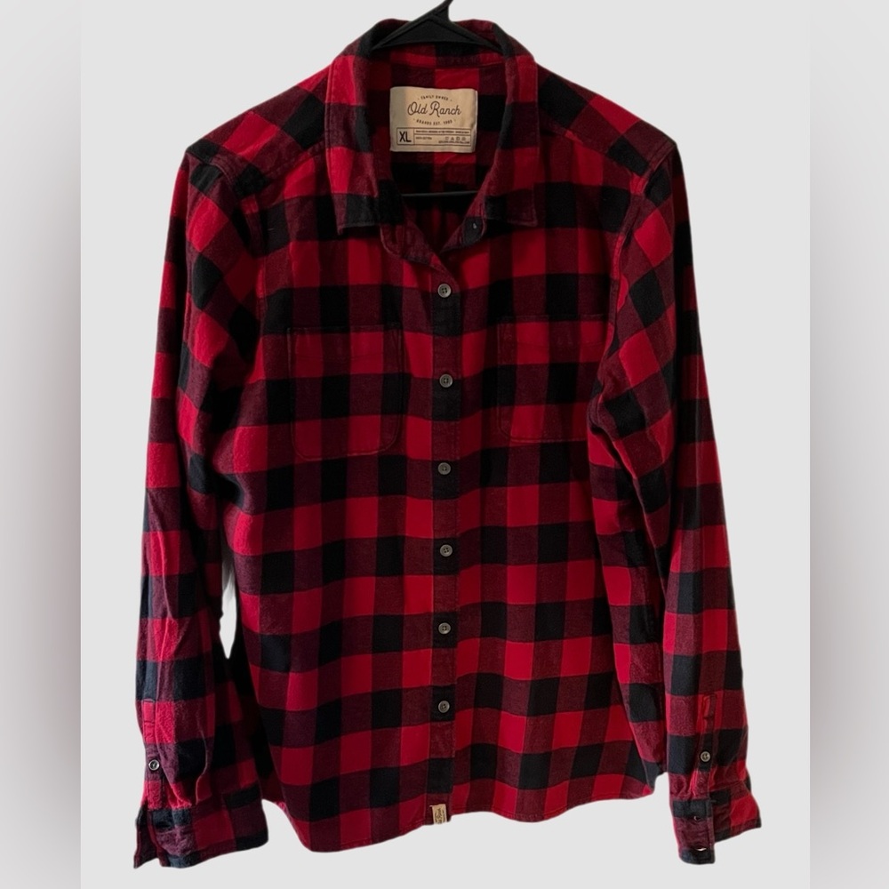 Buffalo Plaid Flannel Button Up Shirt